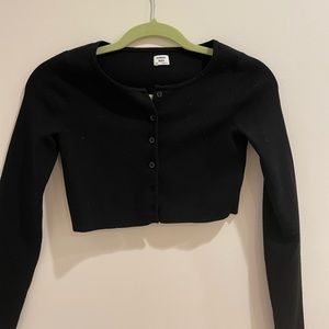 Sunday Best Cropped Black Cardigan